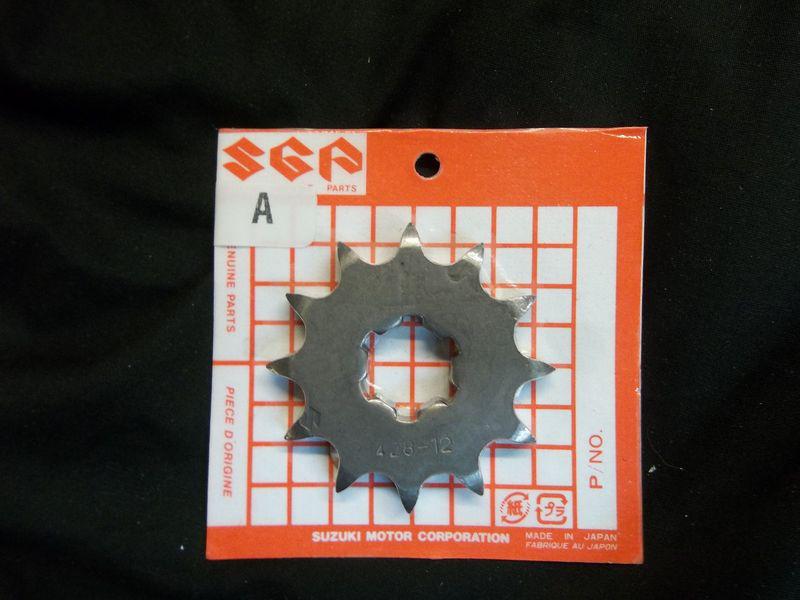 New oem 1987 1988 suzuki lt80 lt 80 quadsport front sprocket 428 12 tooth *b855