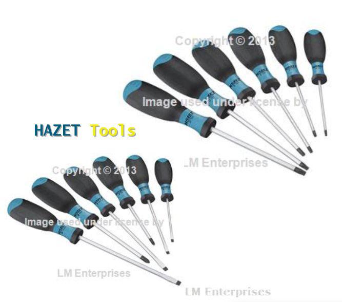 Buy HAZET Screwdriver 12 Piece Set TORX SLOTTED PHILLIPS NEW in Carson