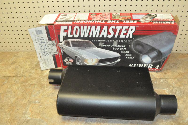 Flowmaster muffler super 44 series 2.50 o/o 942548 new ehaust nice free shipping