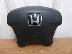03 04 honda odyssey black driver wheel air bag srs oem