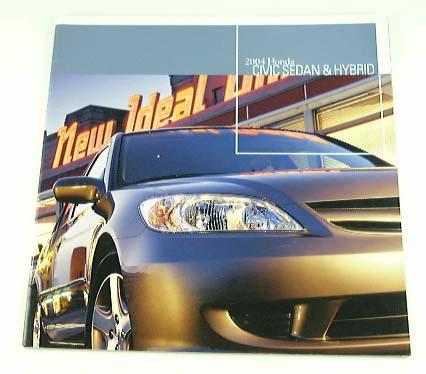 2004 04 honda civic sedan and hybrid brochure dx lx ex