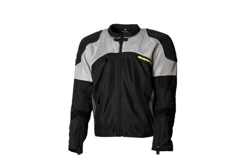 Scorpion ventech 2 textile mesh motorcycle jacket silver mens size medium