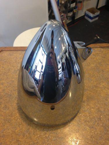 Chrome billet headlight with halogen for custom look oversized 7 1/2"