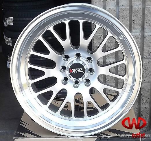 New 16x8" xxr 531 silver/machined 4x100/4x114.3 et 0 offset ccw 
