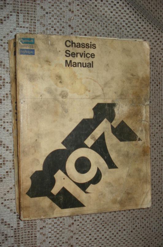 1971 plymouth chrysler shop manual original chassis service book 
