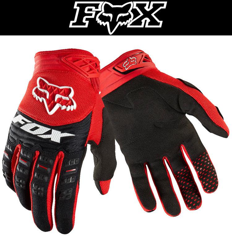 Fox racing dirtpaw red black dirt bike gloves motocross mx atv 2014