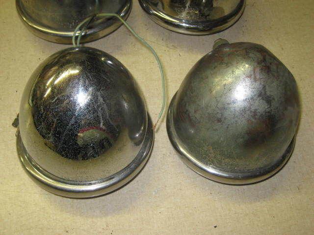 4 LOT Vintage FOG KING TELEOPTIC Light Lamp Copper Brass Car Custom Bike, US $179.95, image 9