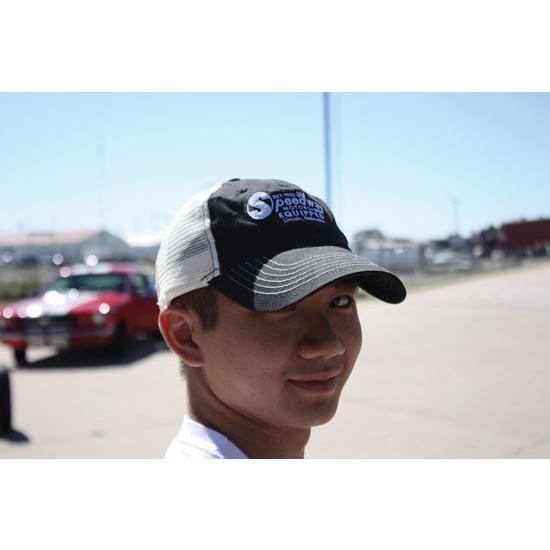 New speedway retro logo trucker hat