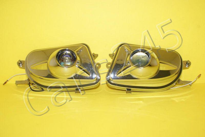 2000-2002 mercedes e-class w210 chrome fog lights driving lamps set lh+rh