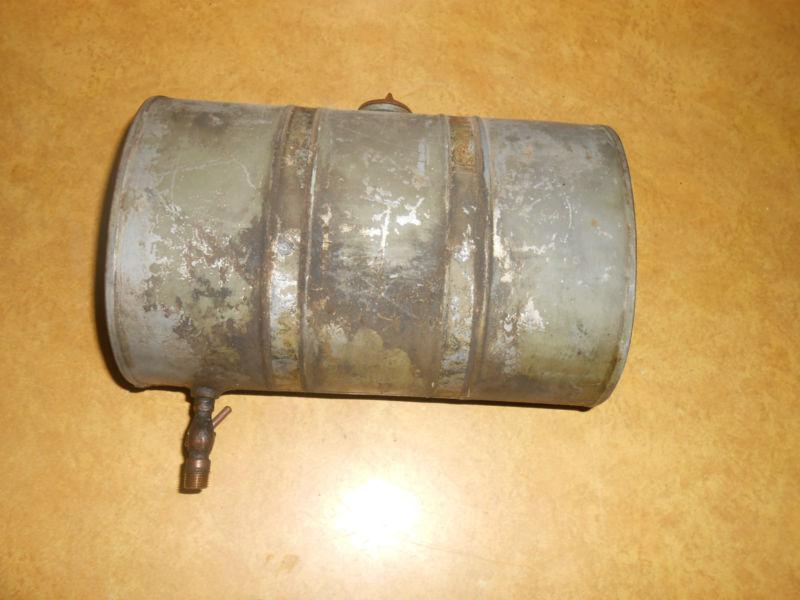 Antique caille liberty drive single outboard motor fuel tank
