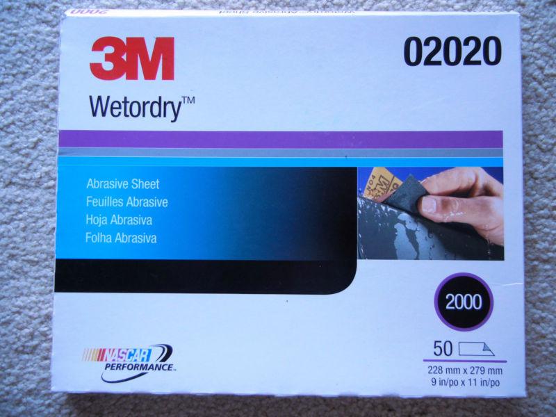3m imperial wetordry sheets, 02020, 9 in x 11 in, 2000a grit   