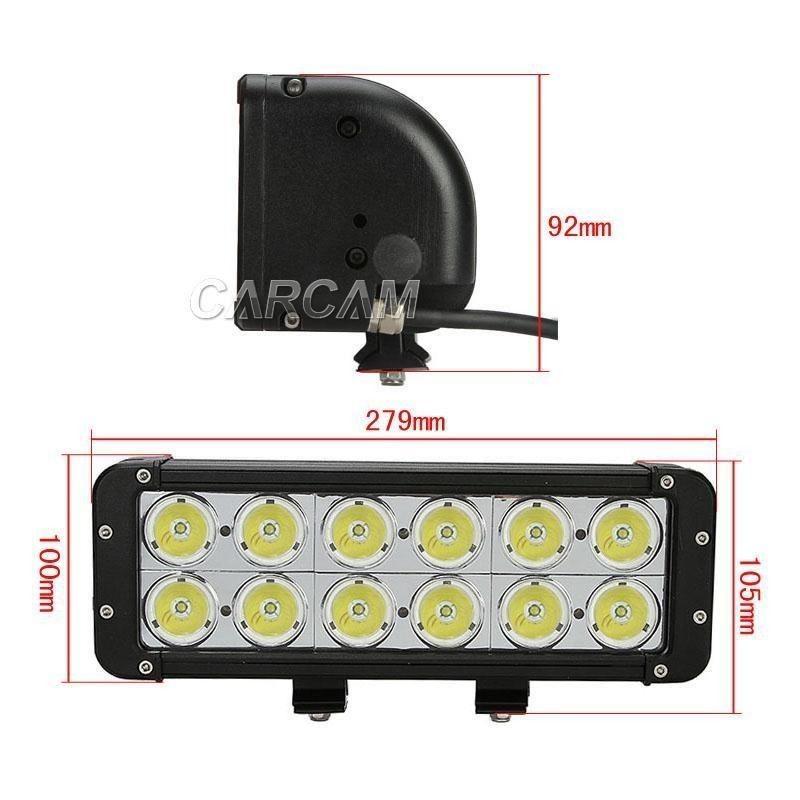 11 inch 120w cree led work light bar driving offroad lamp camper 4wd ute 4x4 suv