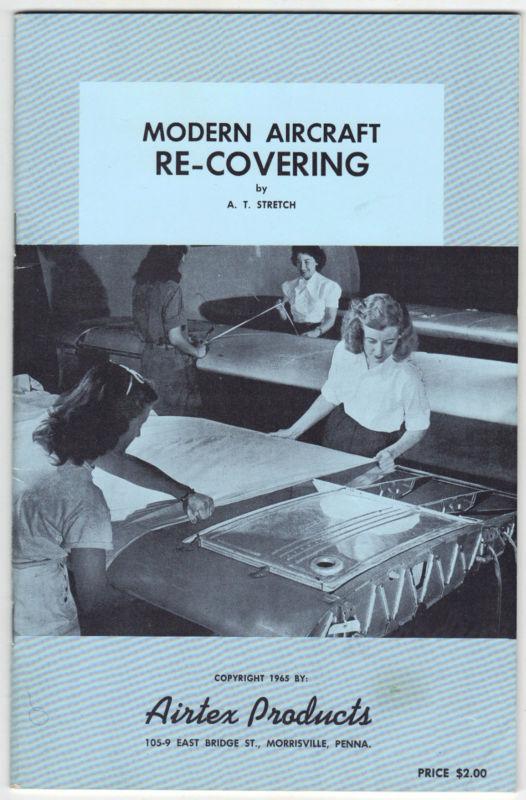 1966 aircraft re-covering aviation manual airtex marketing brochure