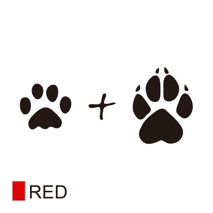 Two bear's paws funny car sticker vinyl decal bumper window van lorry red