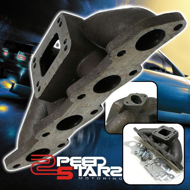 Silvia s13/s14 ka24de dohc t3 t3t4 turbo flange cast iron manifold+gasket+bolts