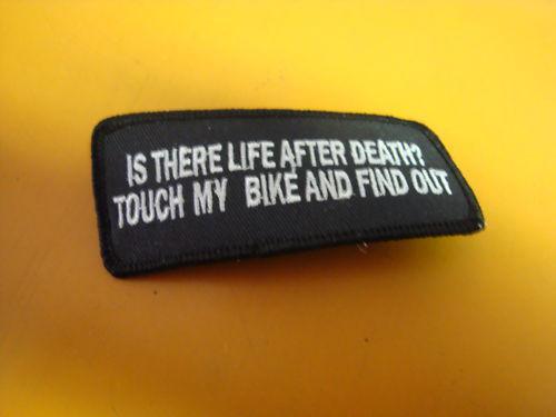 Is there life after death?..... biker patch new!!