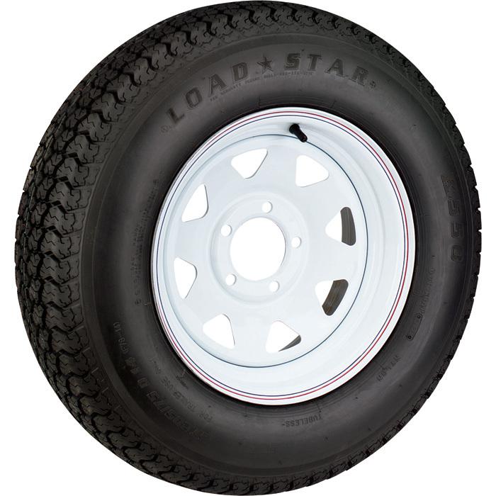 5-hole hi-speed spoked rim trailer tire st205/75d-15