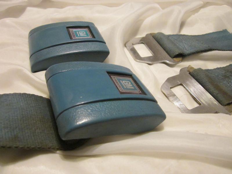 1967-72 GM A-Body F-Body Standard blue Seat Belt buckles(2 of them), US $19.99, image 2