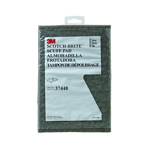 3m scotch brite ultra fine 6" x 9" hand scuff pad sandpaper sponge 37448