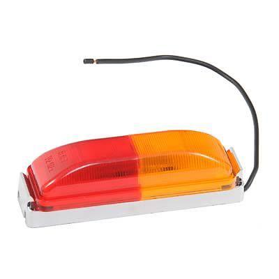 Summit trailer light marker rectangle 3.75" width 1.25" height led red-amber ea