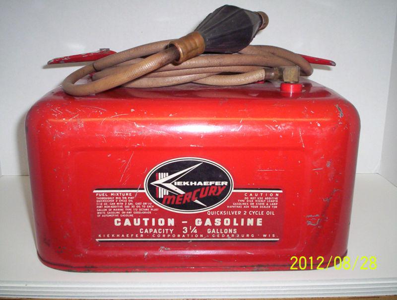 Purchase Vintage Kiekhaefer Mercury 3 1/4 Gallon Gas Fuel Tank Outboard