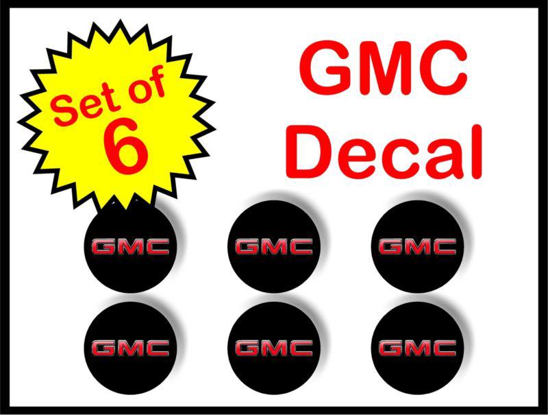Gmc 3-1/2 emblem badge wheel rim sticker hub symbol center cap sonoma yukon