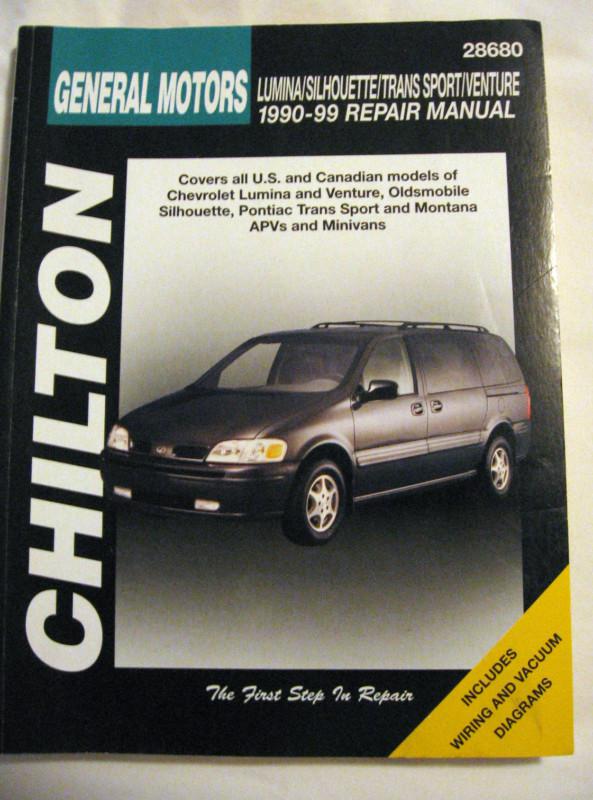 1990-99 gm lumina/silhouette/trans sport/ venture chilton repair manual #28680