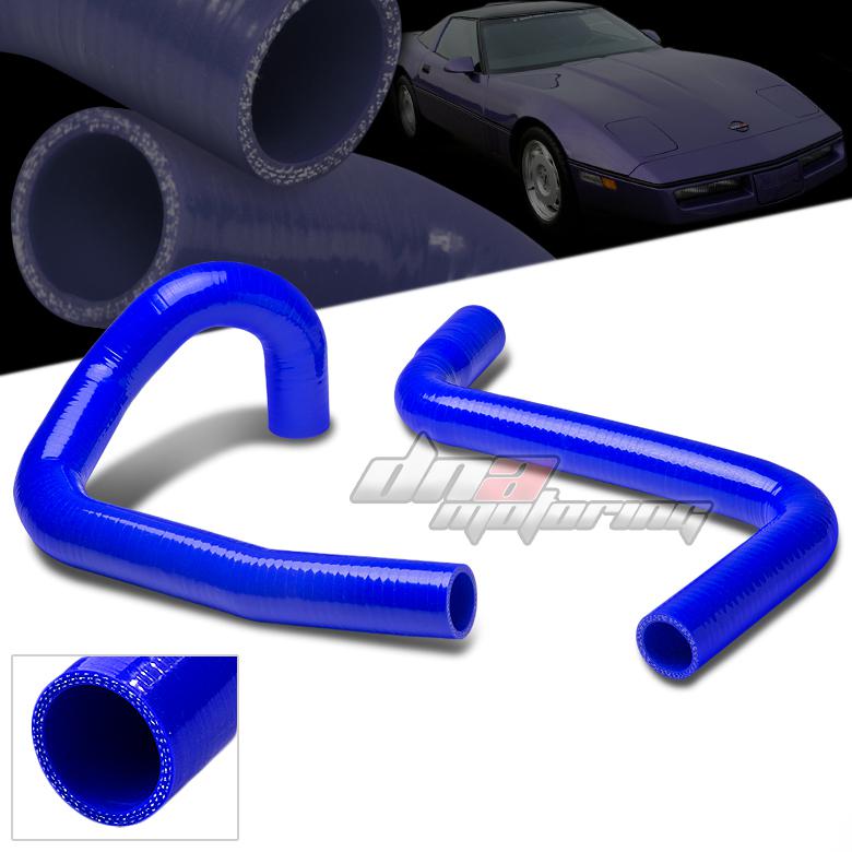 91-96 chevy corvette 5.7l lt1 v8 blue silicone direct fit radiator hose piping