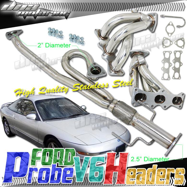 Probe/mx6 v6 1993-1997 stainless racing header/exhaust