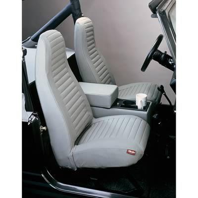 Bestop 29227-09 seat cover charcoal hi-back (pair) 80-91 cj`s & wranglers