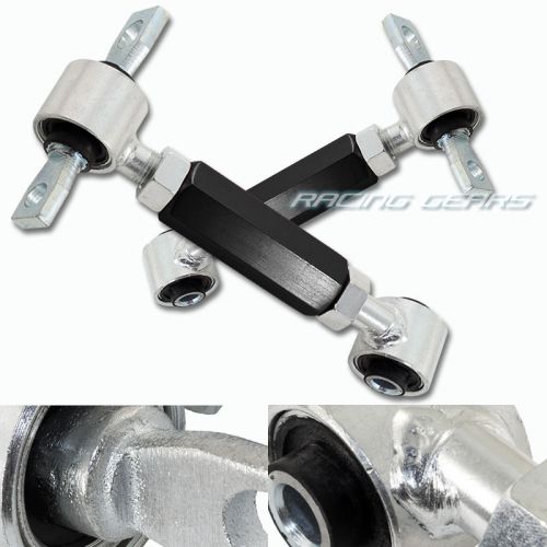 For civic crx integra jdm black adjustable steel rear camber arm suspension kit