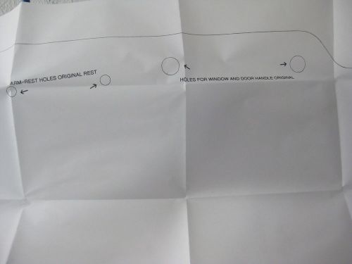 1953, 1954 or 1955 ford f-100 truck door panel pattern  interior trim