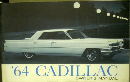 1964 cadillac owners manual original series 62 sixty-special fleetwood eldorado