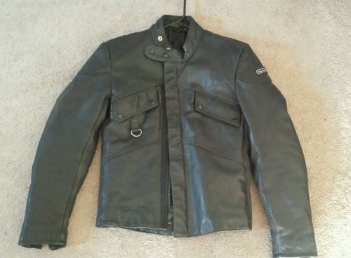 Hein gericke leather jacket black 38