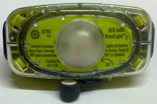 Acr auto hemilight 2 survival locator light hl8-10 uscg solas expires 01/18 new