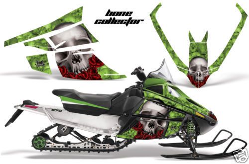 Amr sled sticker kit arctic cat f series graphics bones