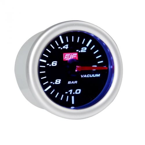 Car smoke vacuum gauges meters tinted shell -1~2bar 2&#034; 52mm silver