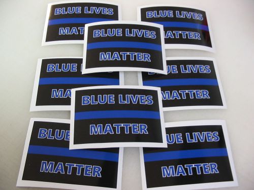 16 thin blue line blue lives matter sticker decal 4 police support window bumper