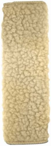 Universal fuzzy soft tan seat belt cover shoulder pad for car-truck-auto