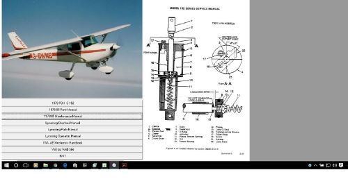Cessna 152 service maintenance manual d2064-1-13 n engine manuals
