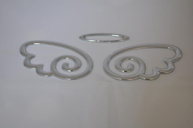 Metal gold or silver angel logo car body decal sticker free shipping!!!