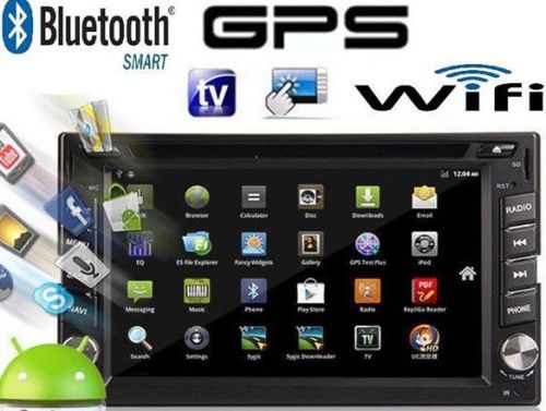 Android 4.4 double 2 din car stereo gps dvd player 6.2 bluetooth radio 3g wifi