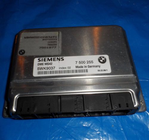 99-01 bmw e39 e46 z3, m52 engine module computer 7 500 255