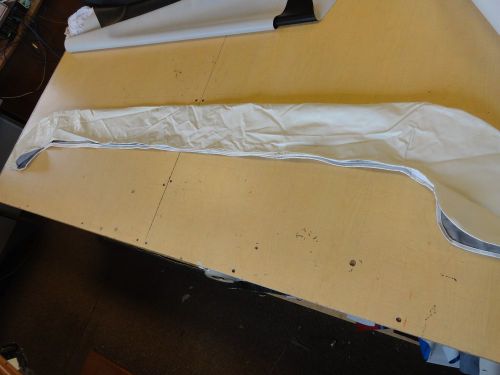 Bimini boot white vinyl with white plastic zipper 85" x 8" marine boat