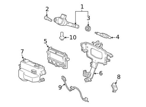 Genuine 2009-2015 honda ignition coil 30520-rn0-a01