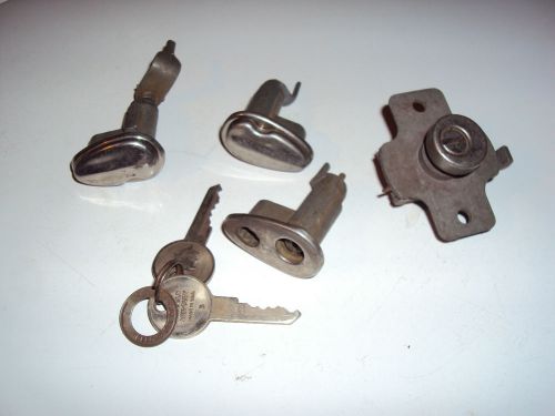 1950&#039;s lincoln mercury door lock set with keys original tag