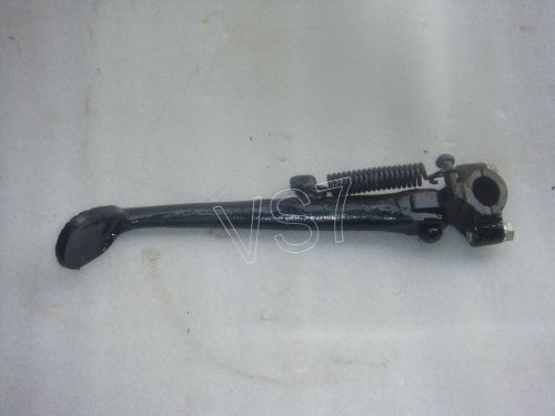 Universal vintage bike black side stand 1" - new clamp on stand - bsa harley