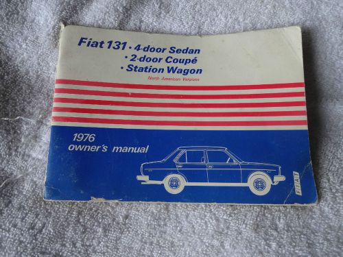 1976 fiat 131 owners manual  used  in great condition