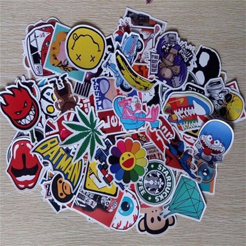 10pcs /lot sticker bomb decal vinyl roll car skate skateboard laptop luggage ee