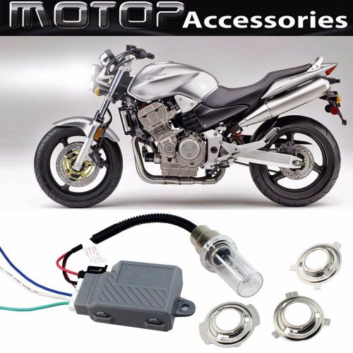 For honda 35w 4300k motorcycle hid headlight kit h6m h4 ba20d bi-xenon set